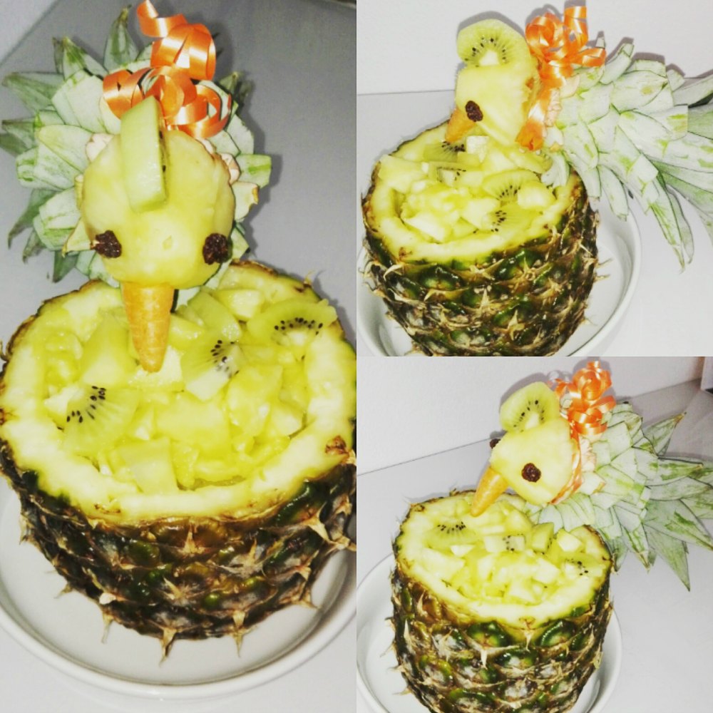 Ananas Papagei Anleitung Funfood Kindergarten