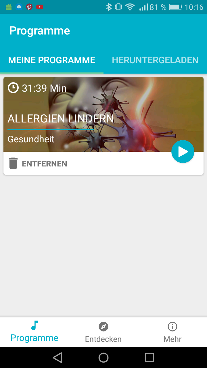 Mindvisory Allergien lindern App Erfahrung