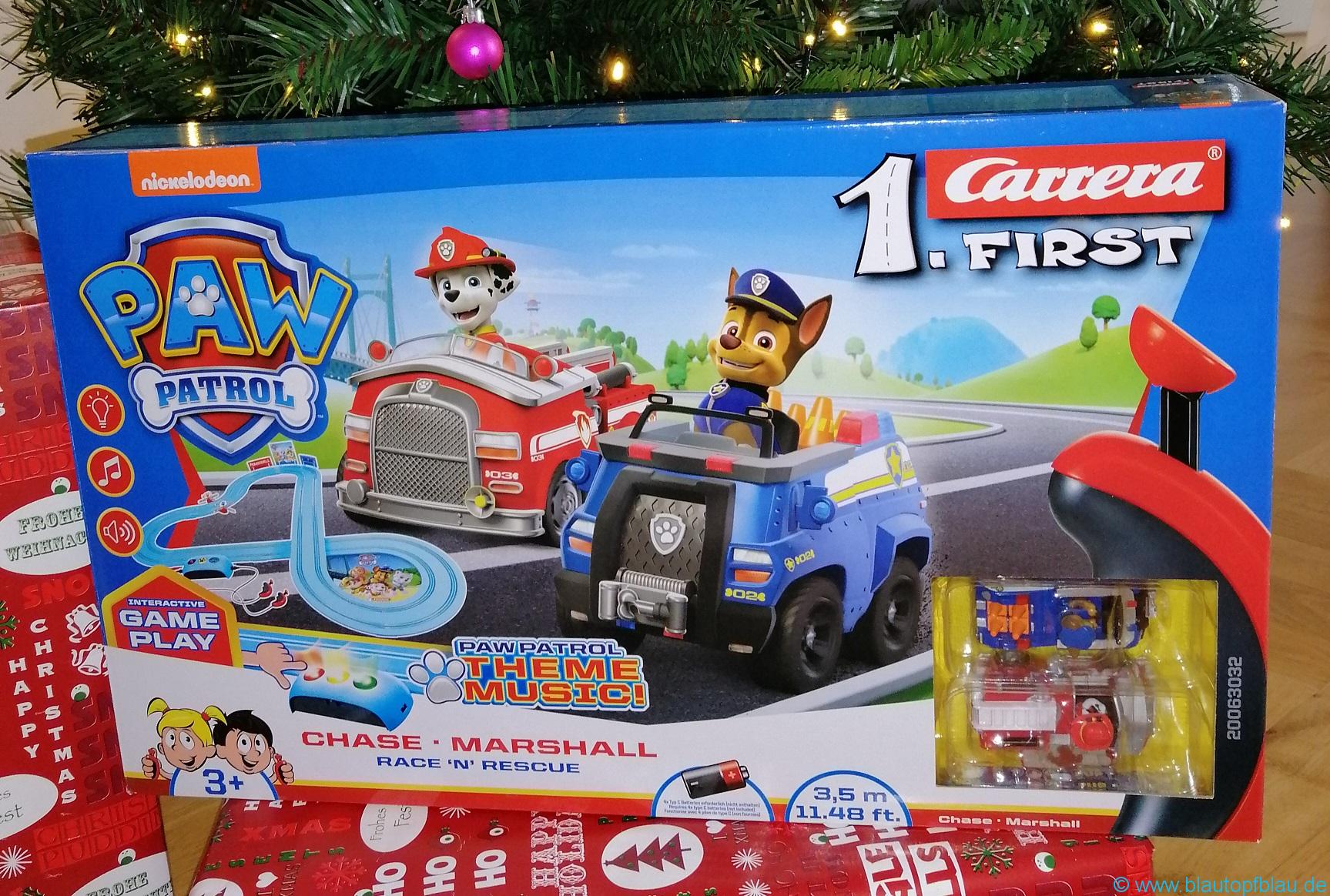 Anzeige Carrera 1. First Paw Patrol Autorennbahn